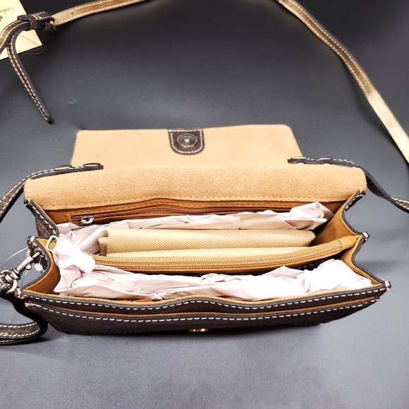 🎁🔥Patricia Nash Metallic Exotic Lizard Lanza - Picture 12 of 14